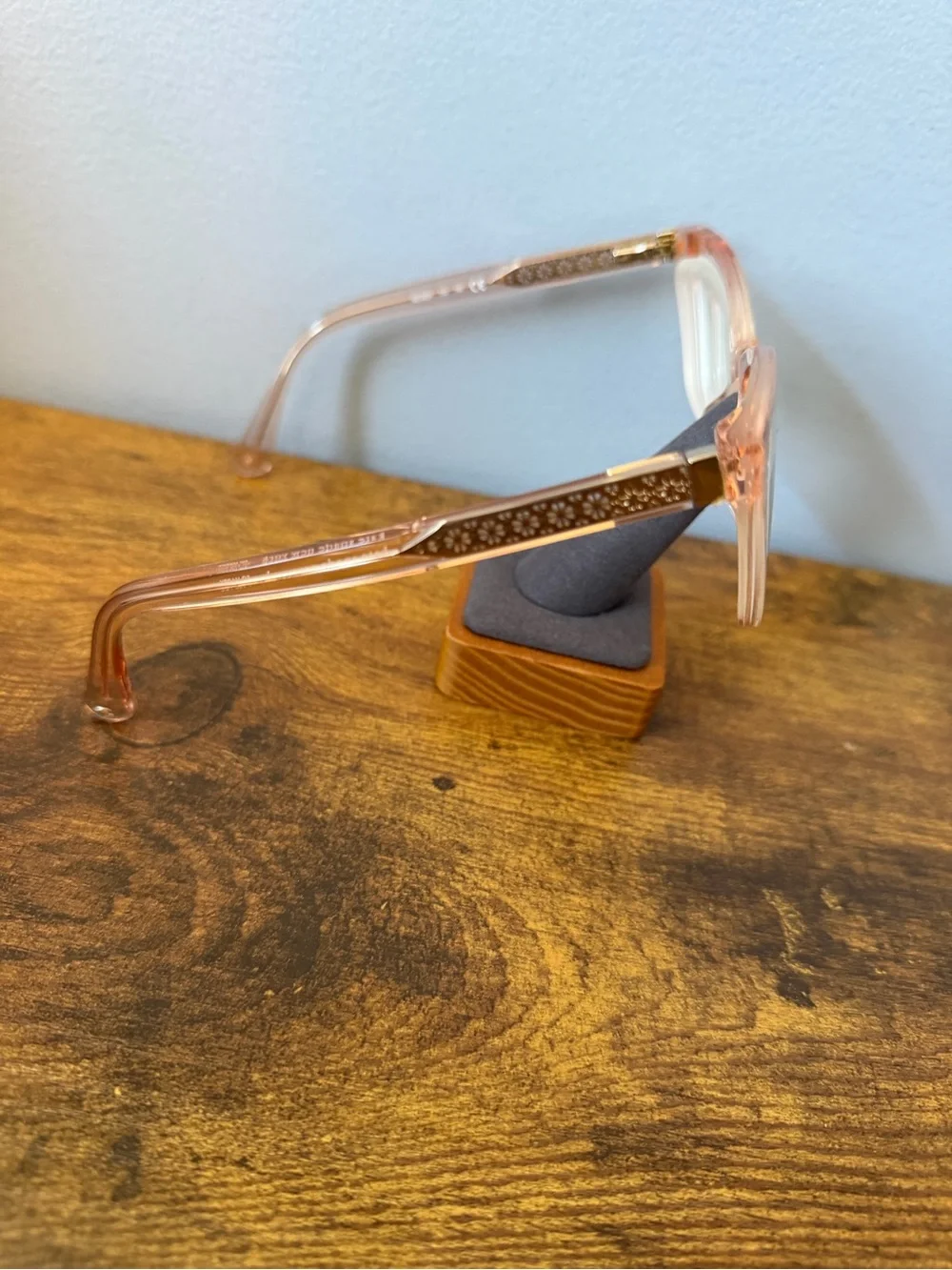 Kate Spade Nevaeh 733 Clear Peach Cat Eye Eyeglass Frames 50-17-140 Frames Only